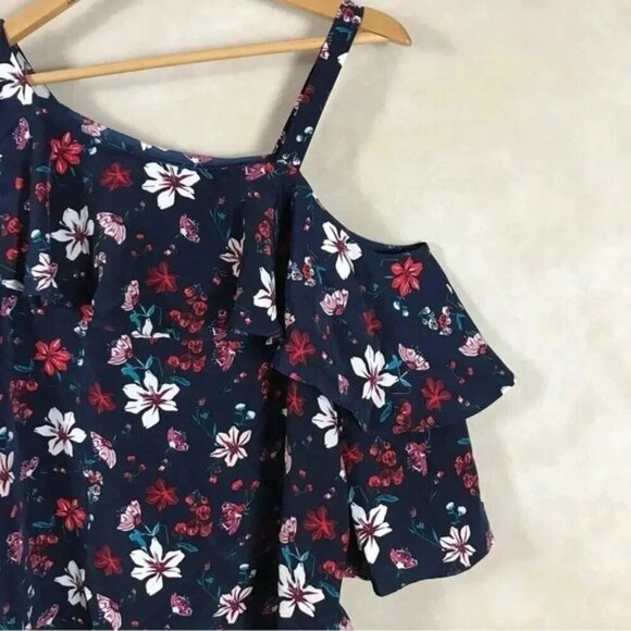 RACHEL ZOE Floral One Shoulder Blouse NWT SMALL - Picture 6 of 7